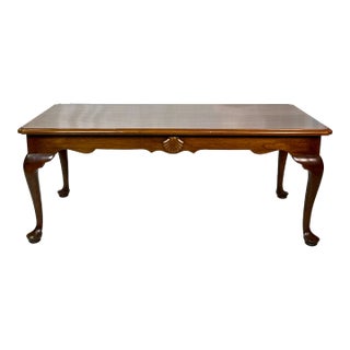 Stickley Solid Cherry Queen Anne Coffee Table For Sale
