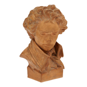 Antique Terracotta Bust of Beethoven
