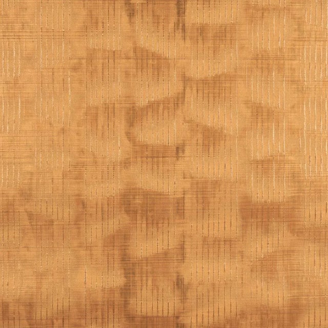Contemporary SAMPLE - Schumacher x Patterson Flynn Rune Pinstripe Wallcovering Wallpaper In Gold For Sale - Image 3 of 4