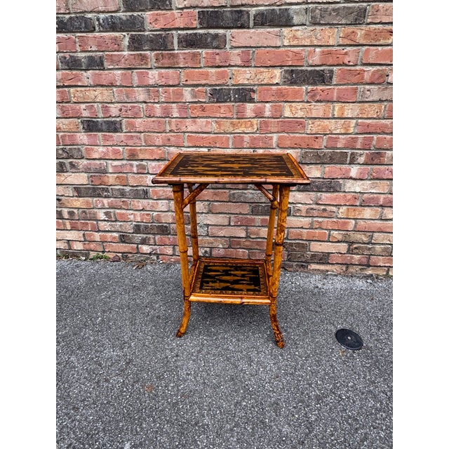19th Century English Bamboo Side Table For Sale In Nashville - Image 6 of 8