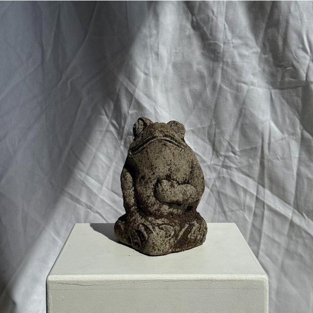 Small Balinese Limestone Frog Sculpture, 2000s For Sale - Image 6 of 9