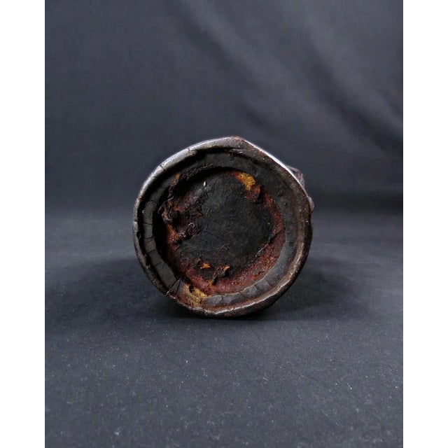 Nepalese Milk Jug in Wood with Brown Patina, 1920s For Sale - Image 10 of 11