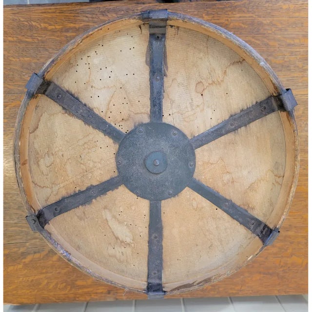 Antique French Wooden Cheese Box For Sale In Milwaukee - Image 6 of 6
