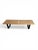 Authentic Herman Miller slatted bench crafted in solid maple with a black geometric base. A clean, architectural piece...