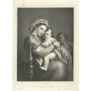 After Raphael, Madonna and Child, 1850, Print For Sale