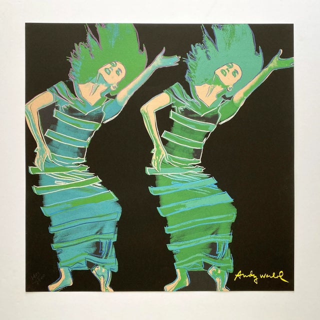 Contemporary Andy Warhol Vintage 1986 " Satyric Festival Song : Martha Graham " Limited Edition Large Fine Art Lithograph Print For Sale - Image 3 of 12