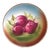 Antique 1910s Plums Cabinet Wall Plate For Sale