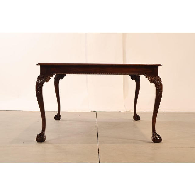 Stickley Chippendale Style Mahogany Expandable Dining Table For Sale - Image 17 of 18