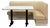 Vintage Retro Diner Banquette Booth Set Chrome Table Cream Vinyl L-Shape For Sale