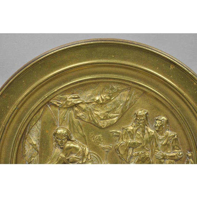 19th Century Emile Louis Picault Macbeth Bronze Relief Pedestal Compote Tazza Dish For Sale In Philadelphia - Image 6 of 18