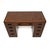 Wood Art Deco Figured Walnut Pedestal Desk with Leather Top, 1930 For Sale - Image 7 of 11