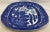 Ceramic Antique Allerton’s Ltd Blue Willow Serving Platter Made in England - Circa 1830’s For Sale - Image 7 of 12