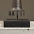 Gray Vintage Postmodernist Minimalist Metal Horn Shaped Sculpture on Custom Stand For Sale - Image 8 of 8