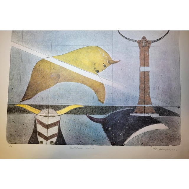 Jack Hamm, Untitled, 1989, Original Lithograph For Sale - Image 3 of 3