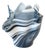 Venini Style Black and White Art Glass Vase Handkerchief For Sale