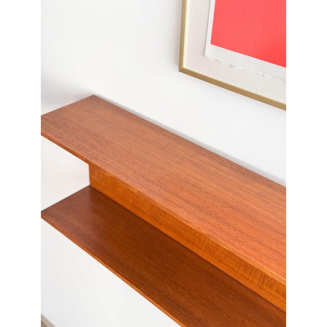 Dimensions 100x19x26cm (WxDxH) Beautifully designed, simple and elegant shelf made of funneled U-profile by Wilhelm Renz...