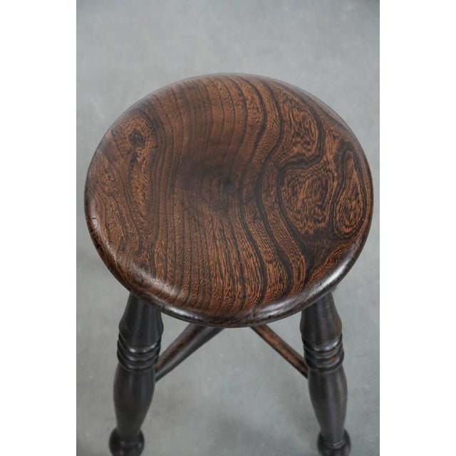 English Antique Windsor Stool, 18th Century For Sale - Image 6 of 12