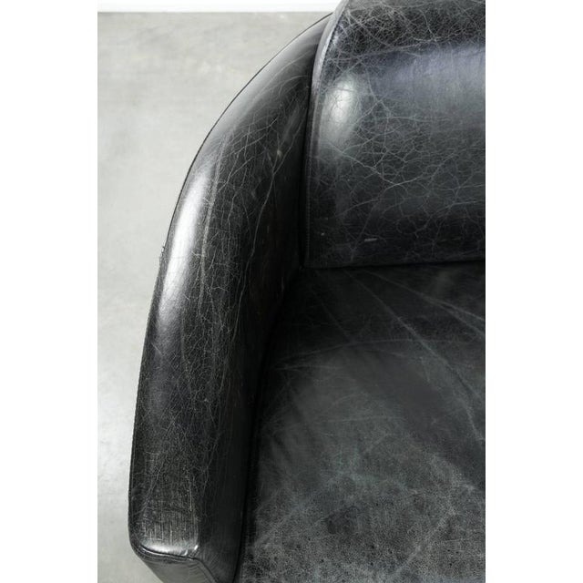 Animal Skin Cowhide Leather 2-Seater Sofa from Aviator For Sale - Image 7 of 14