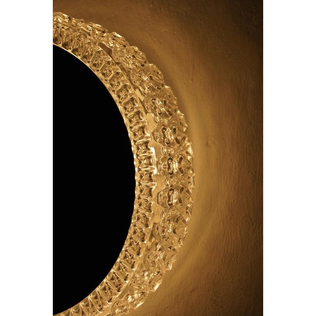 Large Vintage Mirror Lamp from Glashütte Limburg For Sale - Image 6 of 9