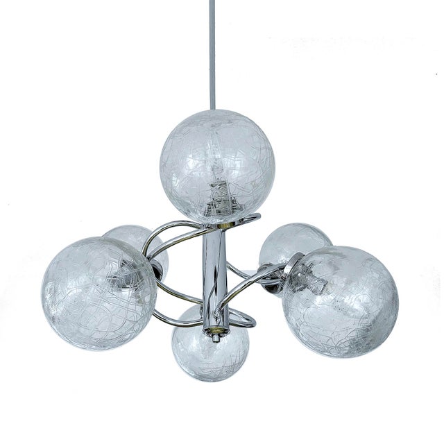 Vintage Space Age Pendant Light, 1970s For Sale - Image 6 of 18