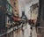 Bernard Lignon, Rue de marché animée par jour de pluie, Oil on Canvas, Framed For Sale - Image 11 of 11