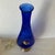 Hand Blown Venetian Cobalt Blue and Gold Textured Glass Bottle/ Carafe/ Decanter With Stopper For Sale - Image 9 of 11