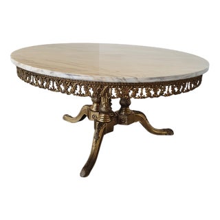 Italian Marble Coffee Table, 1960s For Sale