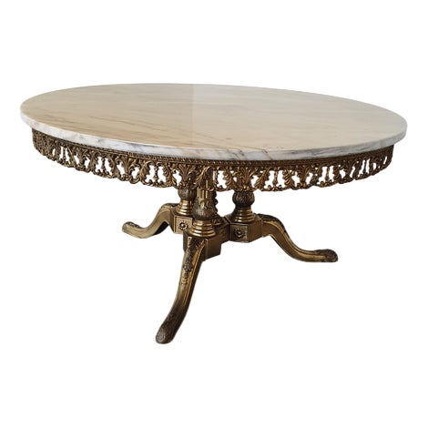 Italian Marble Coffee Table, 1960s For Sale