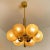 Molecular Chandelier with Six Smoked Hand Blown Glass Globes from Kaiser For Sale - Image 13 of 15