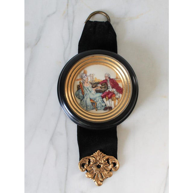 Mid 20th Century Vintage French-Style Porcelain Wall Hangings - A Pair For Sale - Image 5 of 10