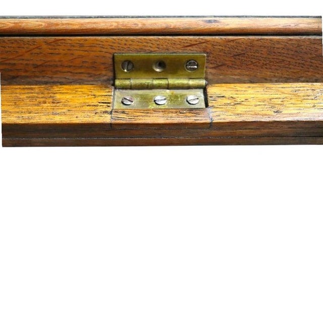 1920s Waddell Wooden Ware Works Oak Country Store Display Case & Cash Register Drawer For Sale - Image 15 of 15