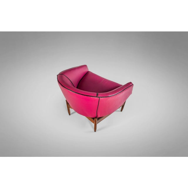 1960s Mid Century Modern Sculptural Barrel Lounge Chair by Lawrence Peabody, circa 1960s For Sale - Image 5 of 11