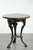 Antique English Side table with Cast Iron Base and Round Wooden Tabletop For Sale - Image 4 of 12