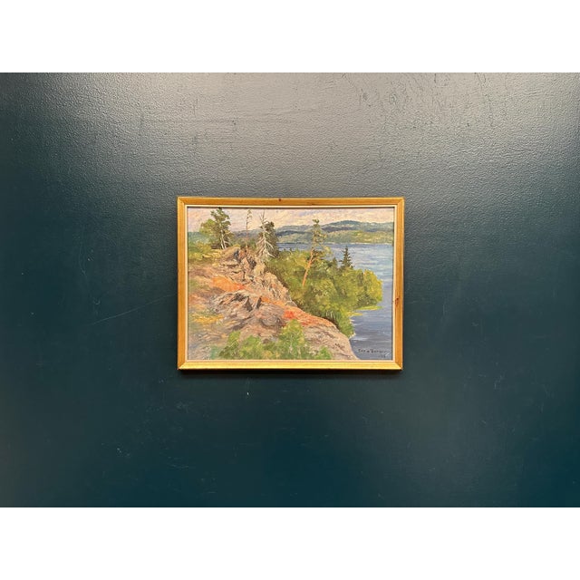 Sonia Yander, Landscape, 1983, Oil Painting on Canvas, Framed For Sale - Image 13 of 18