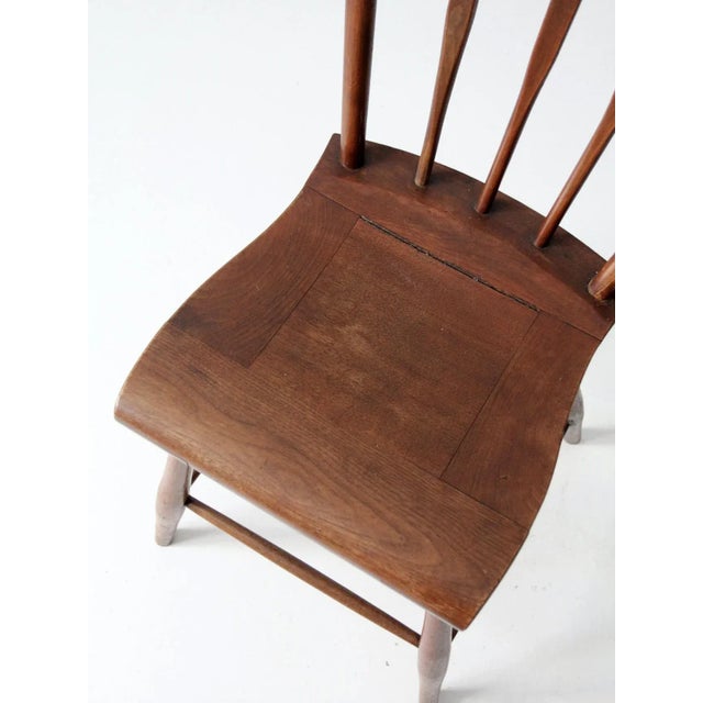 19th Century Antique Wooden Accent Chair For Sale - Image 5 of 12