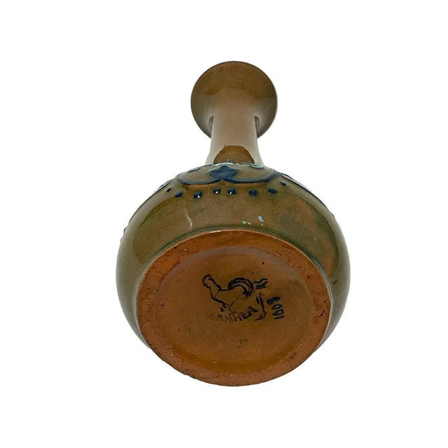 Dutch Eartheware Vase from Arnhemsche Fayencefabriek, 1910s For Sale - Image 6 of 10