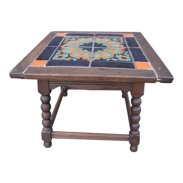 Taylor Tile-Top Side-Table C 1930 For Sale