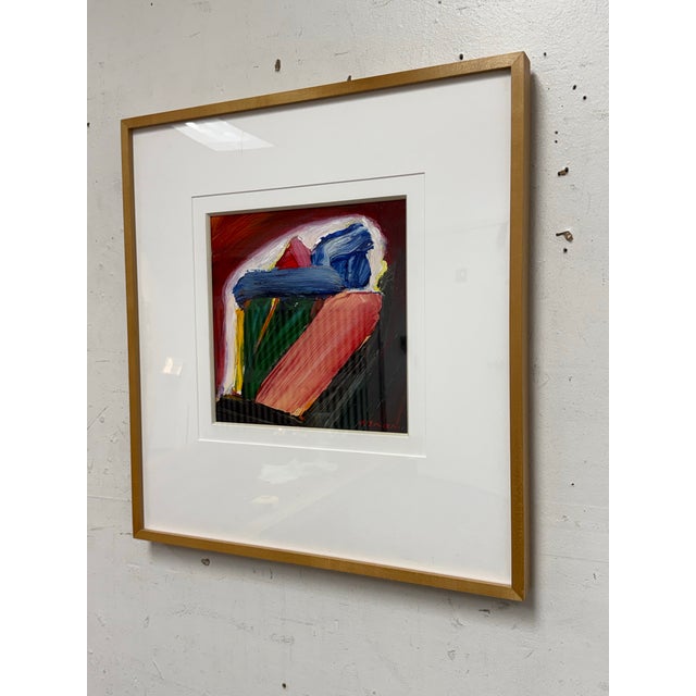 Design Plus Gallery presents a Framed Abstract by Artist Albert Smith (1929-2008). Smith is a self-taught artist known for...