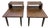 Pair of Vintage Mid-Century Modern Walnut Step Side Tables With Magazine Shelves For Sale