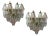 Murano Glass Polygon Sconces, 1980s, Set of 2 For Sale