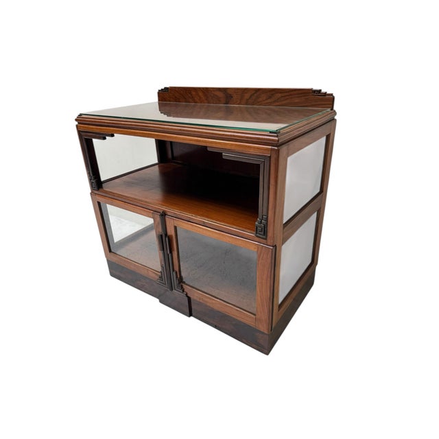 Vintage Amsterdam School Display Cabinet, 1920s For Sale - Image 3 of 11