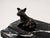 1930s Swedish Art Deco Black Marble Desk Set with Terrier Sculpture, 1930, Set of 5 For Sale - Image 5 of 9