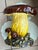 Antique Zsolnay Pecs Majolica Mushroom Garden Stool Seat Stacking Pyrogranite c1890 Has many chips and scuffs along the...