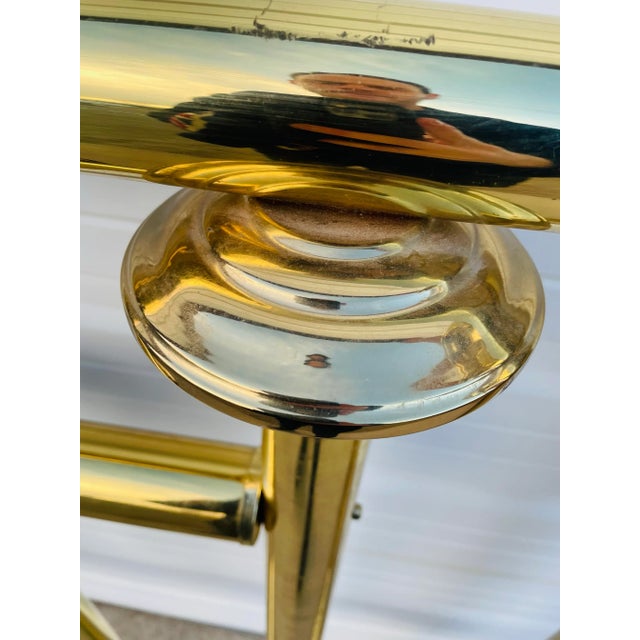 Mid 20th Century Vintage Mid Century Modern Brass Headboard For Sale - Image 4 of 12