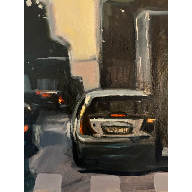 "Leaving Paris" Original Oil on canvass painting, framed by Southwest artist and illustrator Palmer Saylor III. Work is...