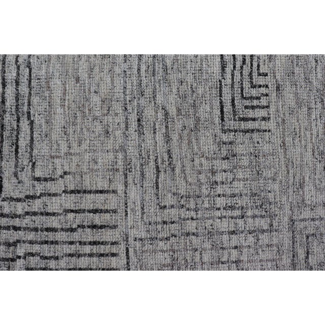 Keivan Woven Arts Hand Knotted Rug in Modern Design 6'x8'8" For Sale - Image 4 of 12