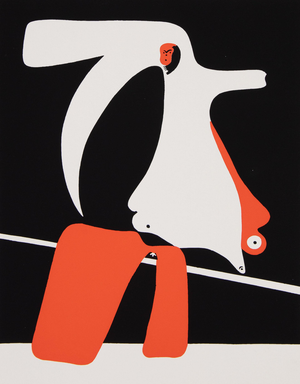 Joan Miro, The Surreal Tightrope Walker, Screen Print