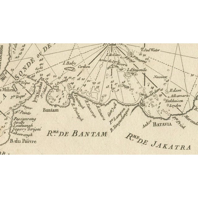 Antique Sea Chart, 1775 For Sale - Image 9 of 12