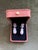 Bochic "Orient" Vintage Ruby, Topaz & White Pearls Earrings Set 18K Gold & Silver Natural Ruby - 2 carat Natural White...