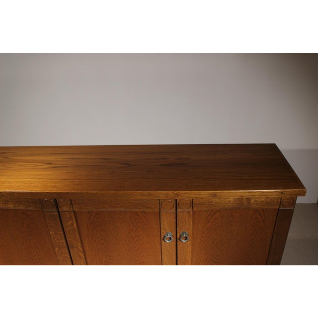 Brutalist Oak Sideboard, Belgium, 1970s For Sale - Image 10 of 18